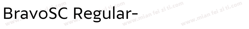 BravoSC Regular字体转换